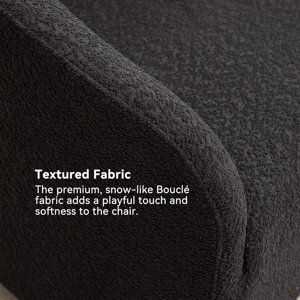 KINWELL 32" Wide Modern Boucle Swivel Barrel Chairs Set of 2, No Assembly Round Upholstered Swivel