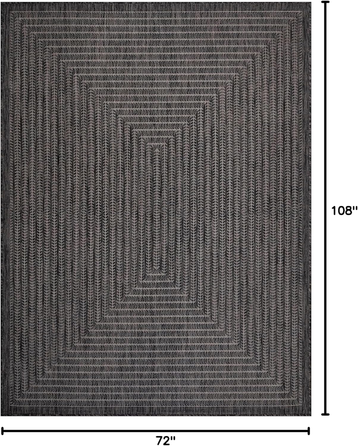 Adiva Rugs Outdoor Indoor Area Rug, Weather Resistant, Easy to Clean, Stain Resistant Floor Mat for