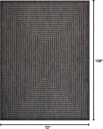 Adiva Rugs Outdoor Indoor Area Rug, Weather Resistant, Easy to Clean, Stain Resistant Floor Mat for