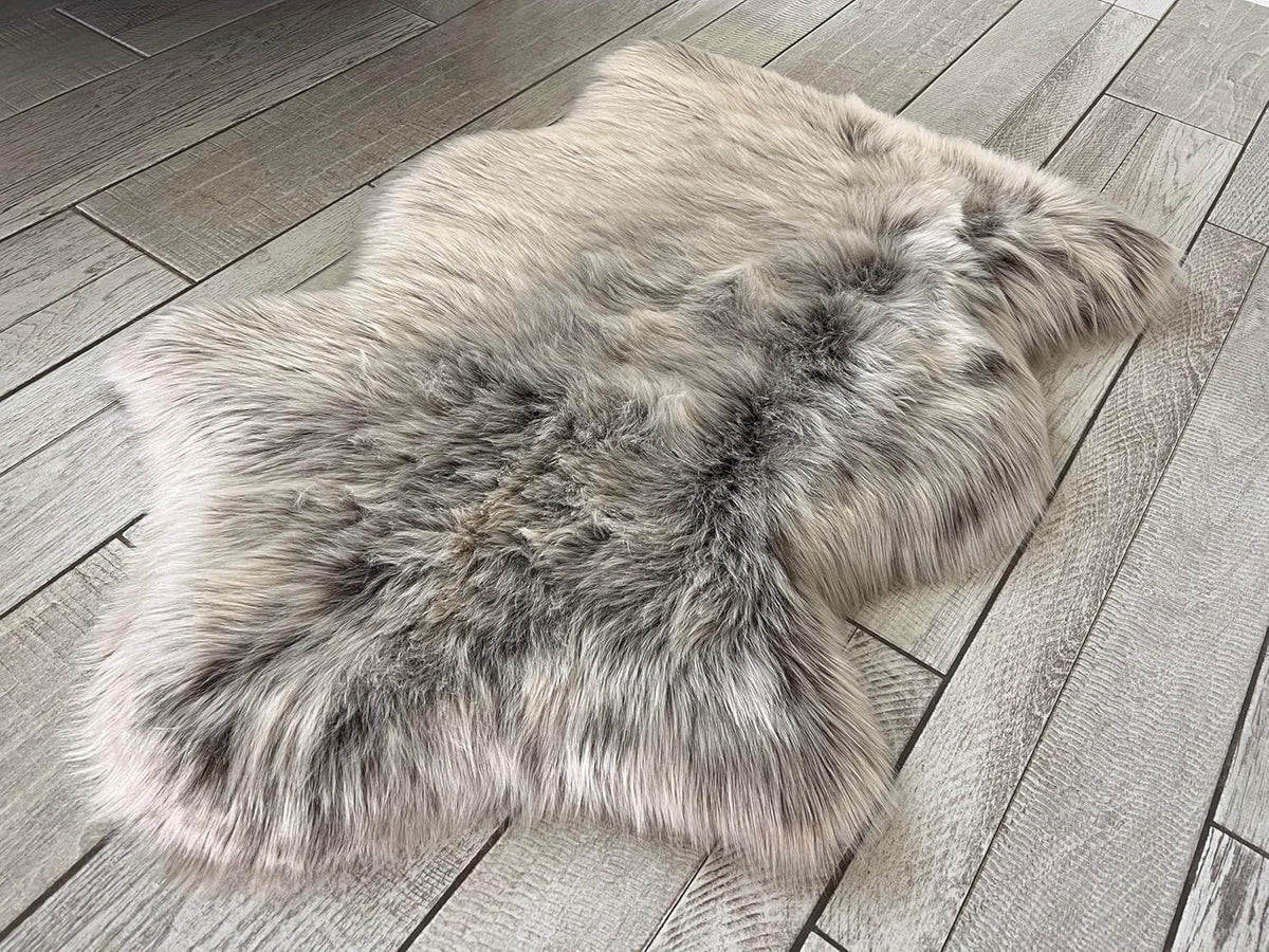 LAMBZY Faux Sheepskin Super Soft Hypoallergenic Free Shape Silky Shag Rug, Luxury Shaggy Plush