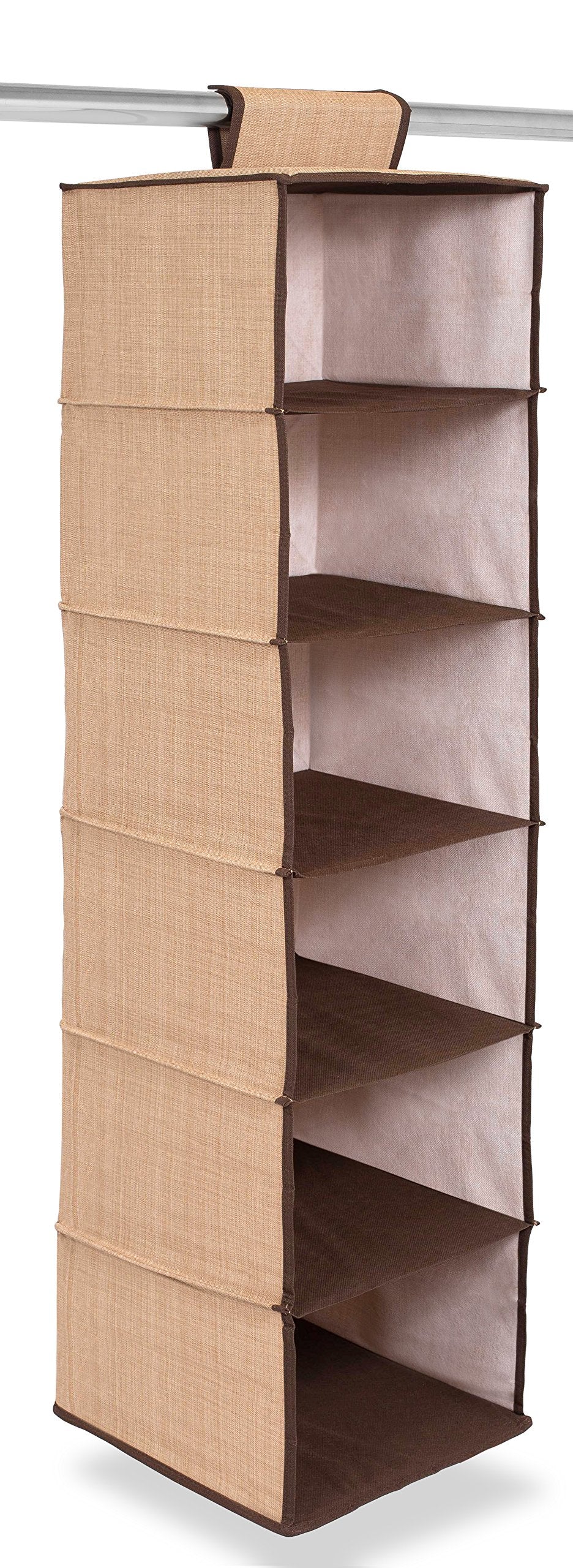 Internet's Best Hanging Closet Organizer - 6 Shelf - Clothing Sweaters Shoes Accessories Storage