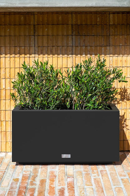 Veradek Block Series Long Box Planter - Large Rectangular Planter for Indoor or Outdoor Patio/Porch