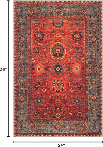 Keen Home Design 2x3 Rug - Machine Washable Entry Rug with Non-Slip Backing, Ideal for Enteryway