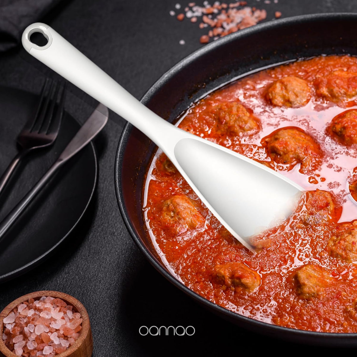Thickened Silicone Kitchen Utensils Set, 600°F Heat Resistant Silicone Cooking Utensils, Spatula