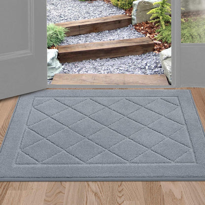 BEQHAUSE Dirt Trapper Door Mat 24" x 36", Doormat Non-Slip Entryway Rugs Washable, Dog Door Mat
