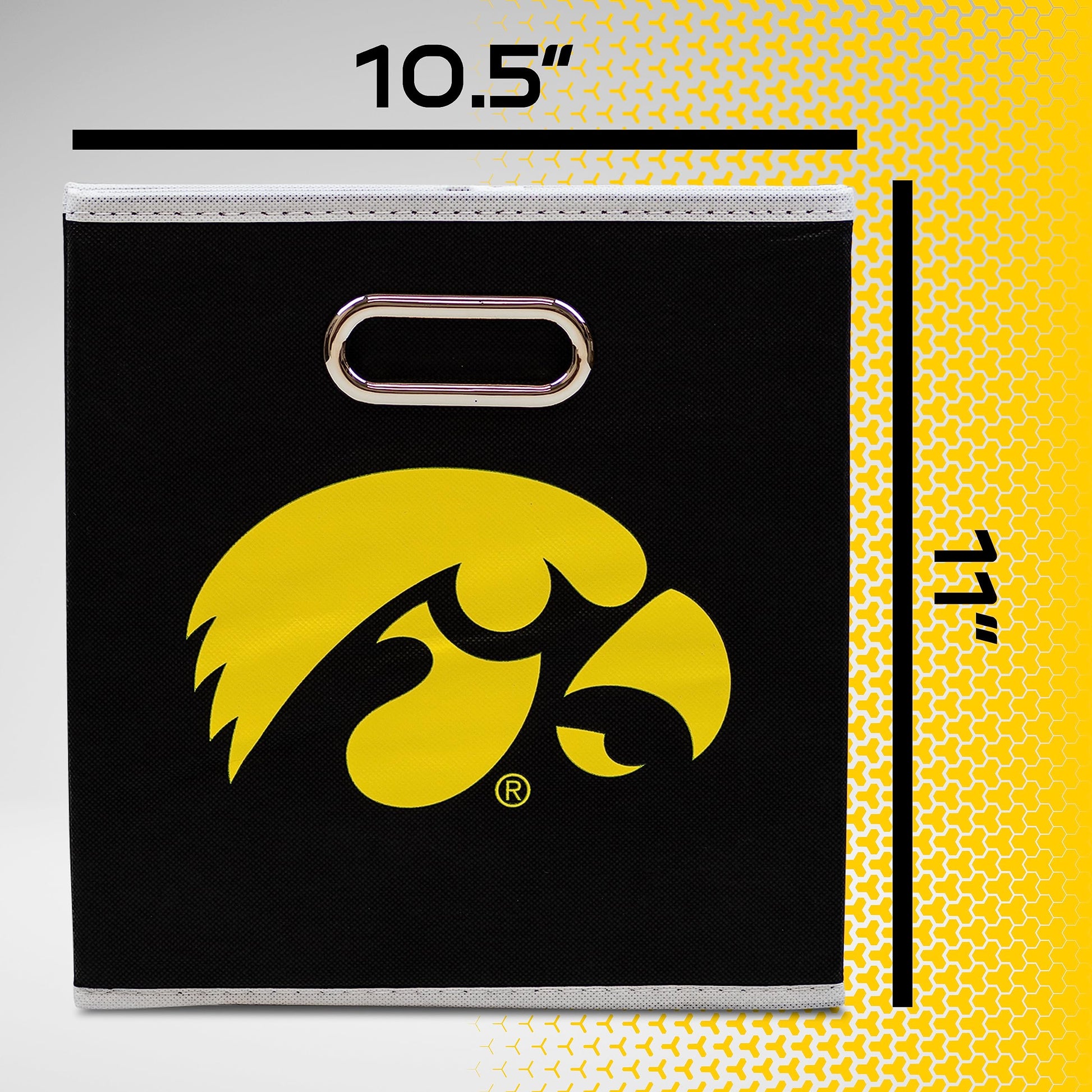 Franklin Sports NCAA Storage Bin - Cube Organizer - Iowa