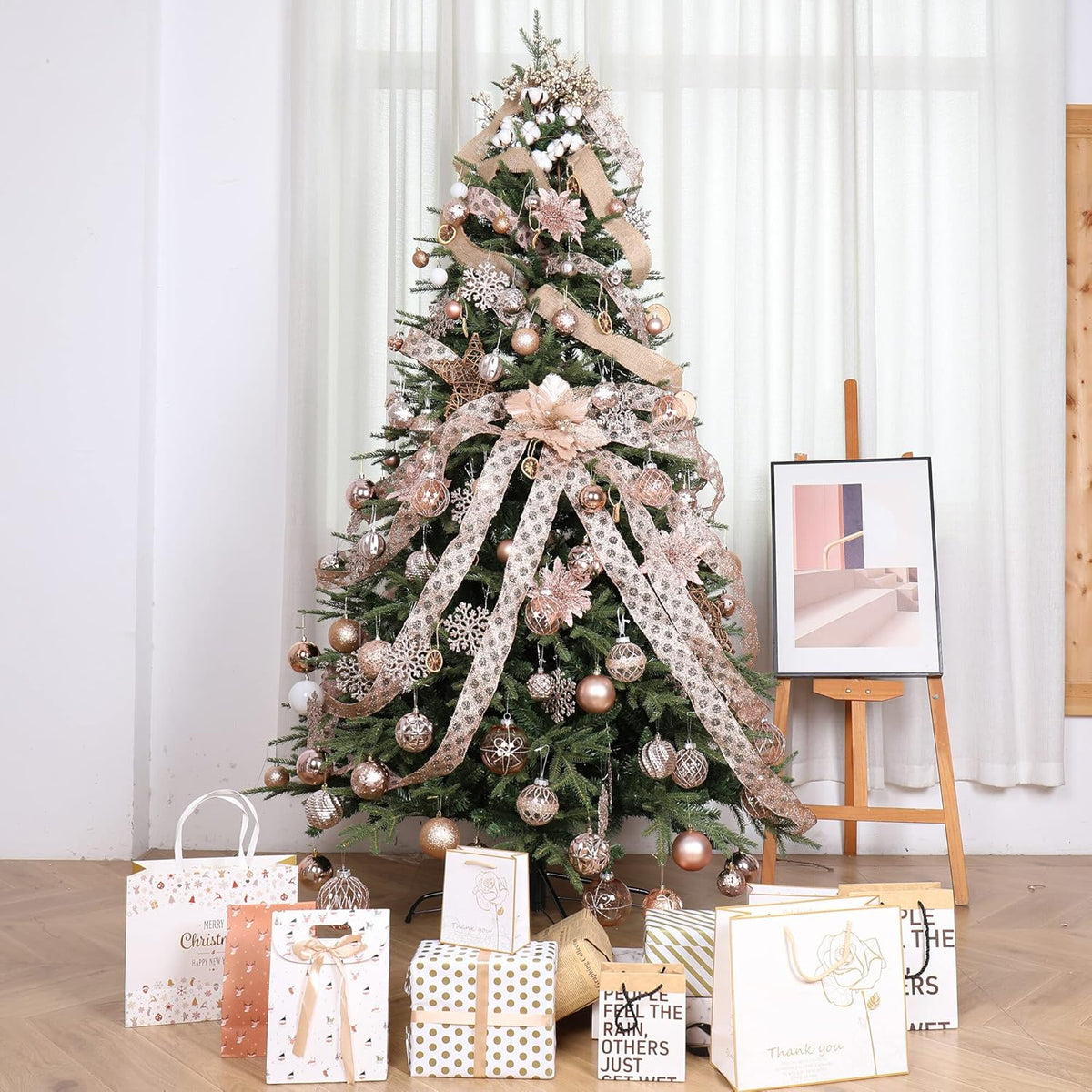 87ct Christmas Ball Ornaments Set Shatterproof Seasonal Hanging Decorations with Reusable Hand-held