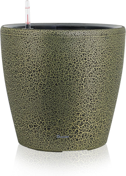 Dexceder 13x12 Self Watering Planter with Wheels Indoor Outdoor, Inner Pot Design, Thickened Large