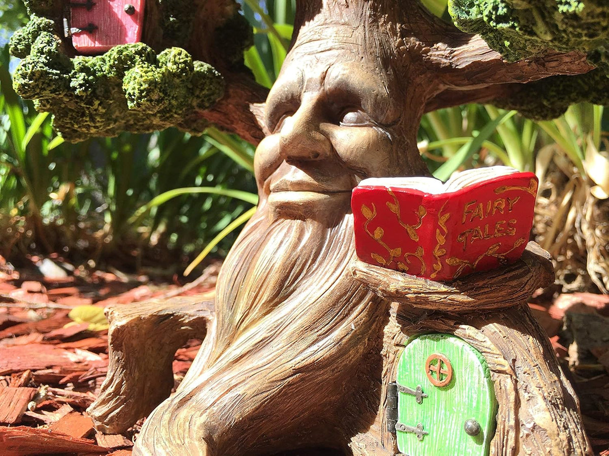 GlitZGlam Fairy Garden Enchanted Joshua's Miniature Tree (10.5 Inch Tall) for Fairies and Lawn