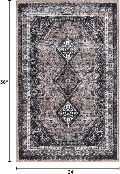Keen Home Design 2x3 Rug - Machine Washable Entry Rug with Non-Slip Backing, Ideal for Enteryway