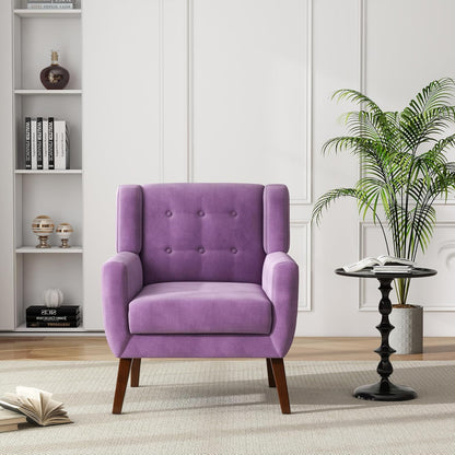 UIXE Accent Chairs Set of 2, Modern Upholstered Arm Chair, Mid-Century Club Armchair Comfy Single