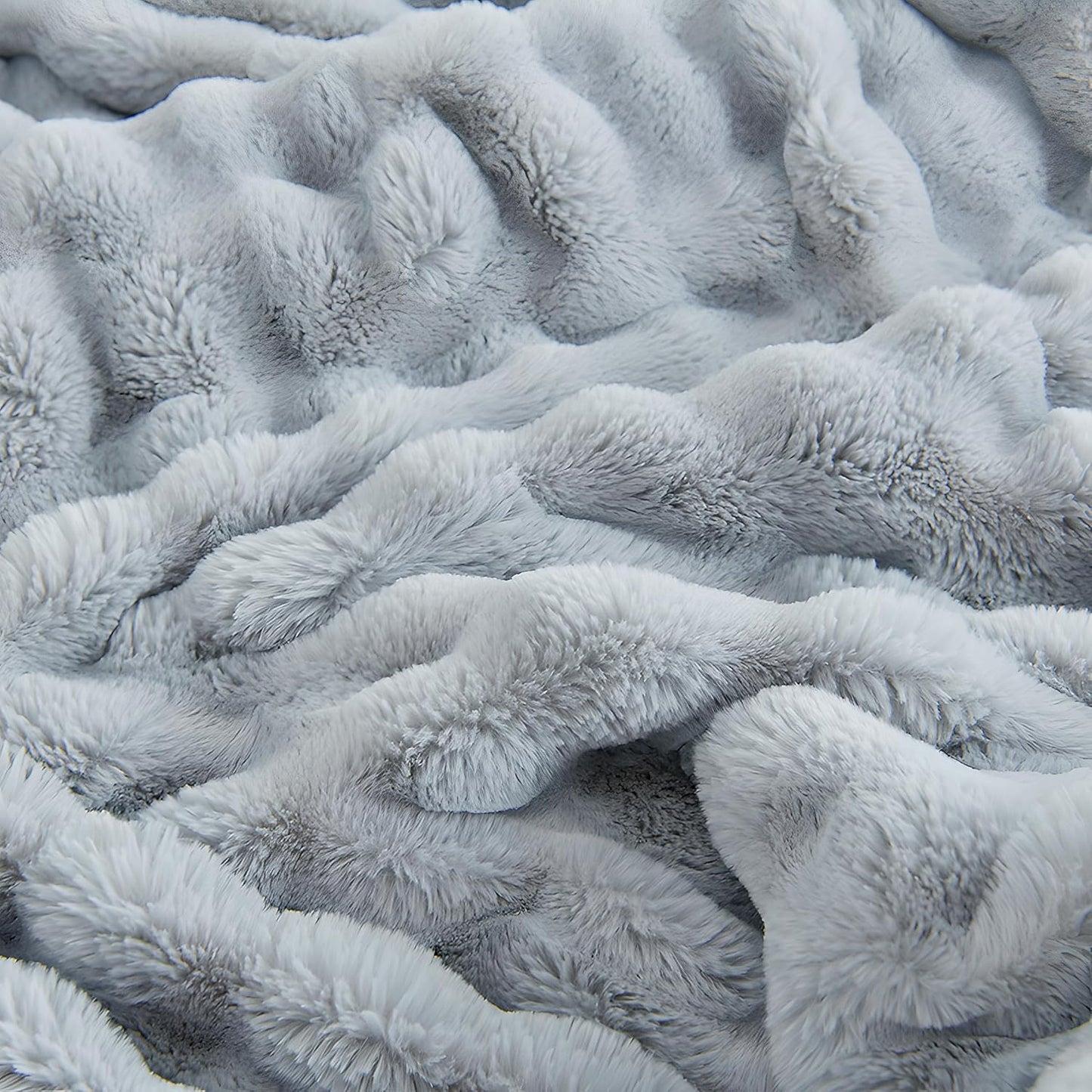 UKELER Plush Furry Throw Blanket Large Super Soft Fluffy Blankets Throws for Bed, Couch, Sofa