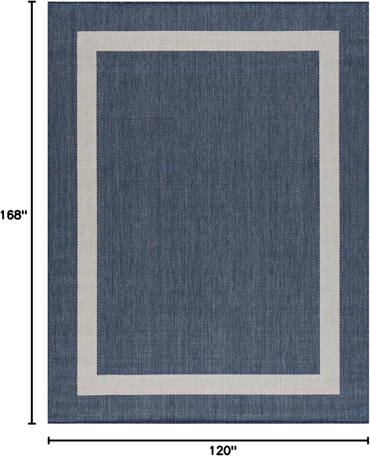 CAMILSON Outdoor Rug 10x14, Large Modern Outside Rugs for Patios Porches Waterproof Durable