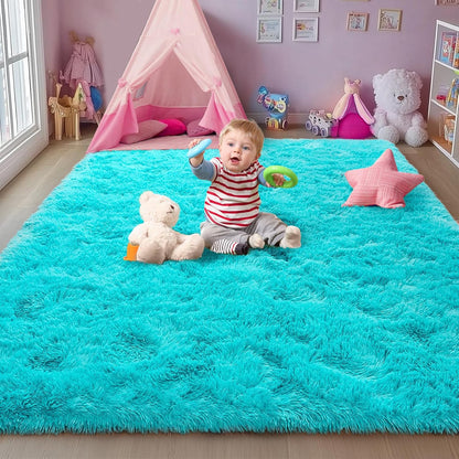 Rezutan Soft Fluffy Rug for Living Room Bedroom, Large Comfy Modern Shaggy Fuzzy for Plush Indoor
