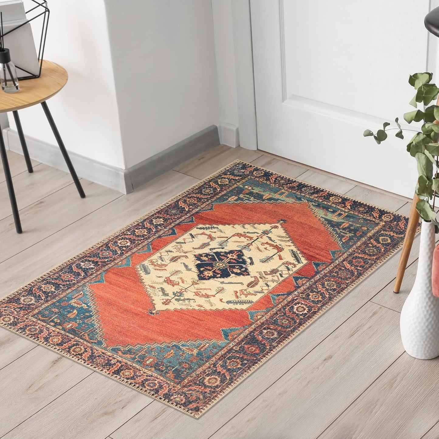 Keen Home Design 2x3 Rug - Machine Washable Entry Rug with Non-Slip Backing, Ideal for Enteryway