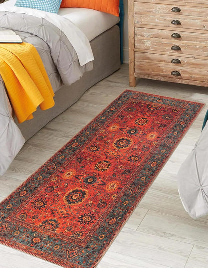 Keen Home Design 2x12 Rug - Machine Washable Runner with Non-Slip Backing, Ideal for Hallway