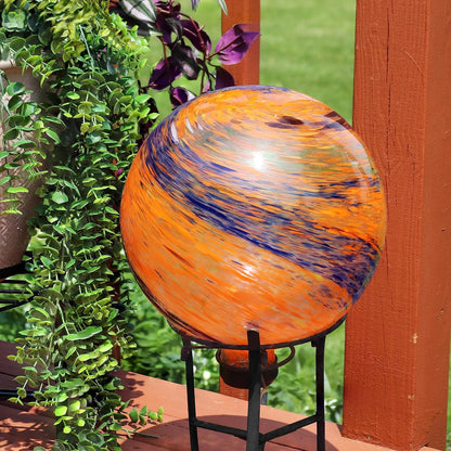 Sunnydaze 10-Inch Gazing Ball for Garden - Glass Gazing Globe for Outside - Garden Orb Yard Decor