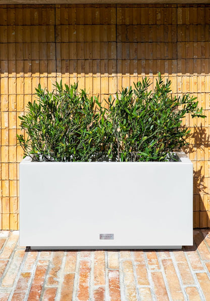 Veradek Block Series Long Box Planter - Large Rectangular Planter for Indoor or Outdoor Patio/Porch