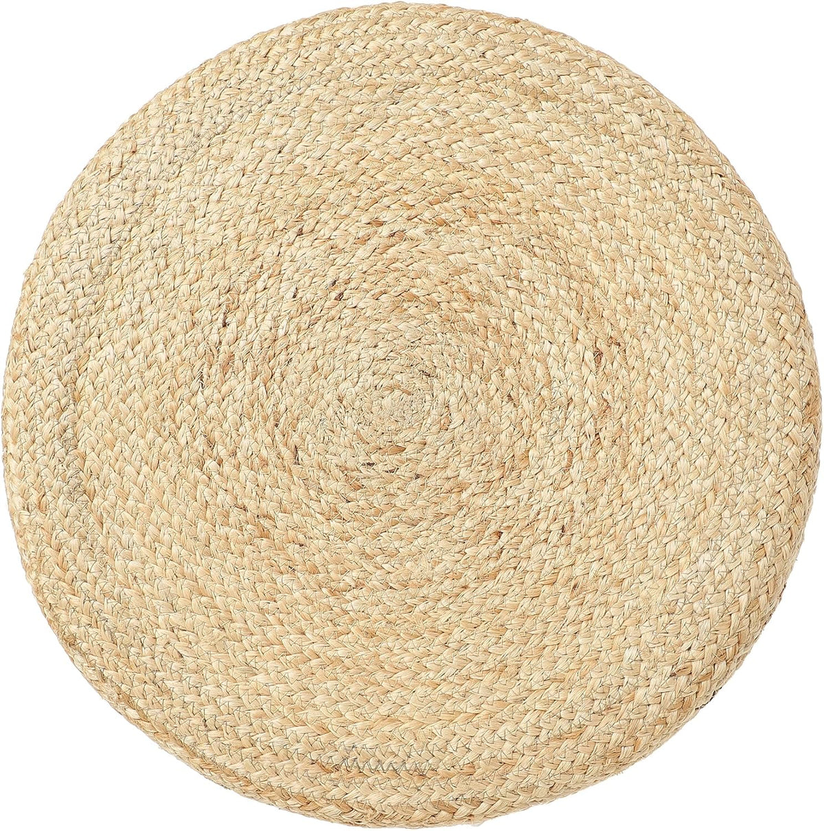 REDEARTH · Cylindrical Pouf Foot Stool Ottoman - Jute Braided Pouffe Poof Accent Sitting Footrest
