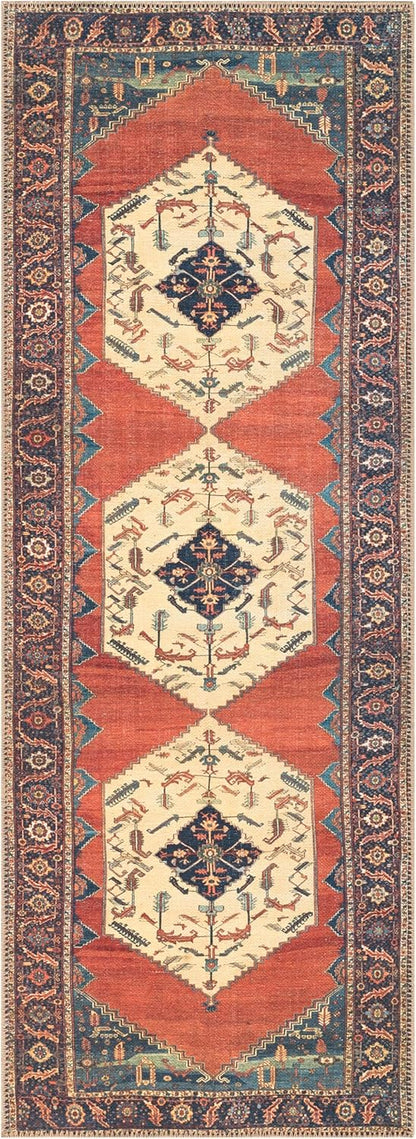 Keen Home Design 2x12 Rug - Machine Washable Runner with Non-Slip Backing, Ideal for Hallway