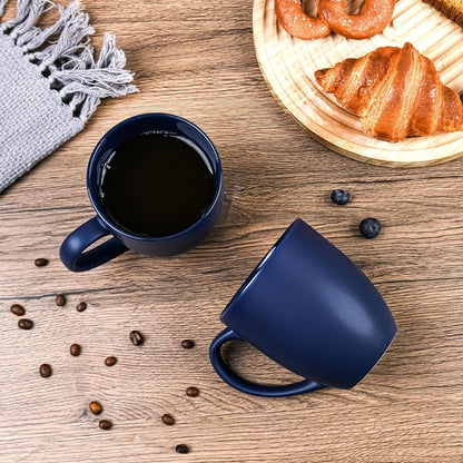 16oz Coffee Mugs Set of 6, Large Ceramic Modern Coffee Mugs With Handle For
