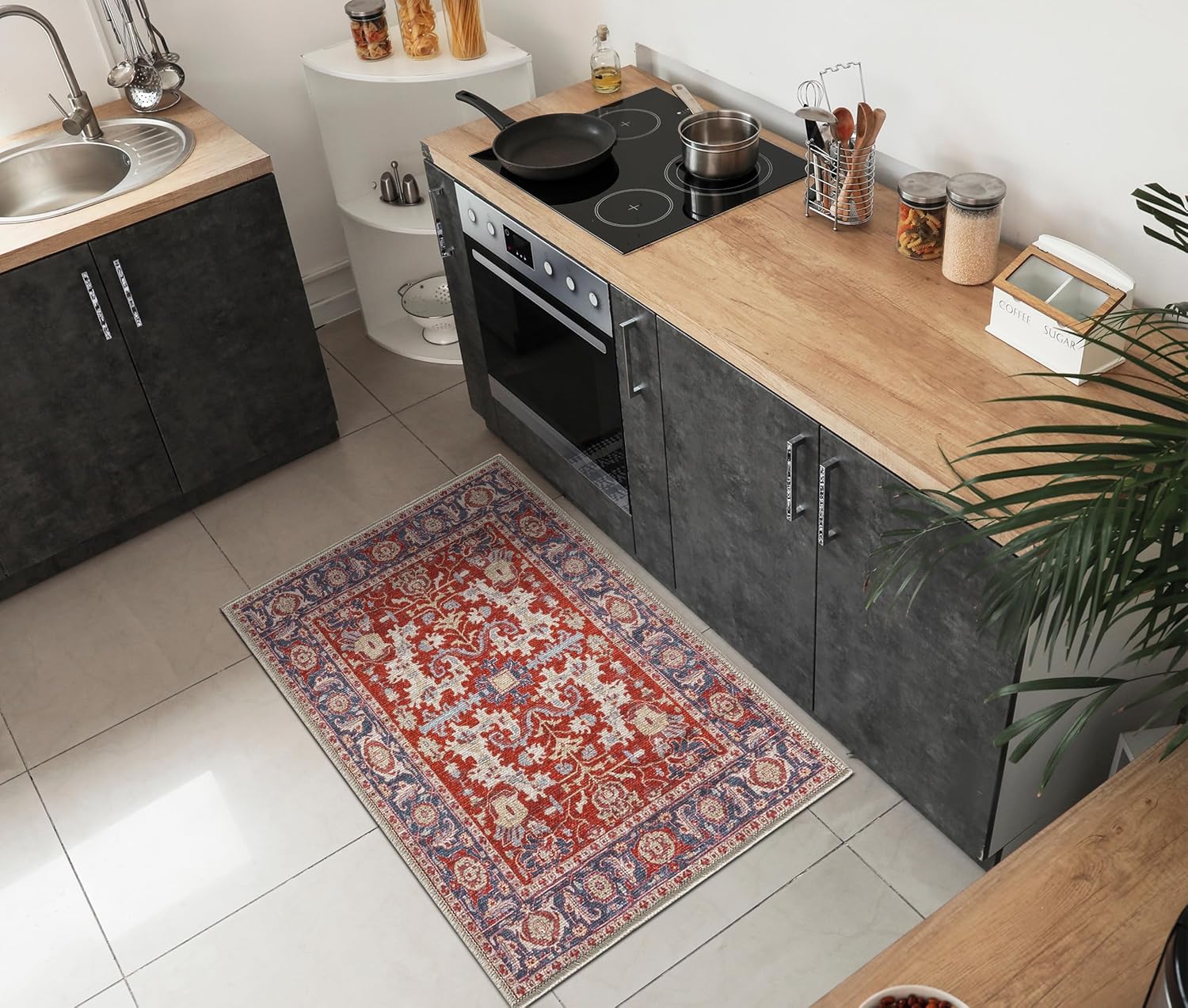 Keen Home Design 2x3 Rug - Machine Washable Entry Rug with Non-Slip Backing, Ideal for Enteryway