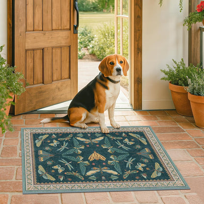 Washable Entry Rugs for Inside House - Non Slip 2x3 Small Rugs for Entryway, Kitchen, Powder Room