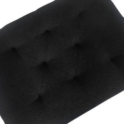 Joveco Storage Ottoman Bench, Rectangle 24″ Linen Foot Rest Stool Square Footstool for Living Room