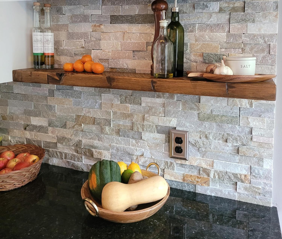 joelsantiques - 60 Inch Wooden Floating Shelves for Wall - 60x9x2 in - Made of Natural Wood - Long
