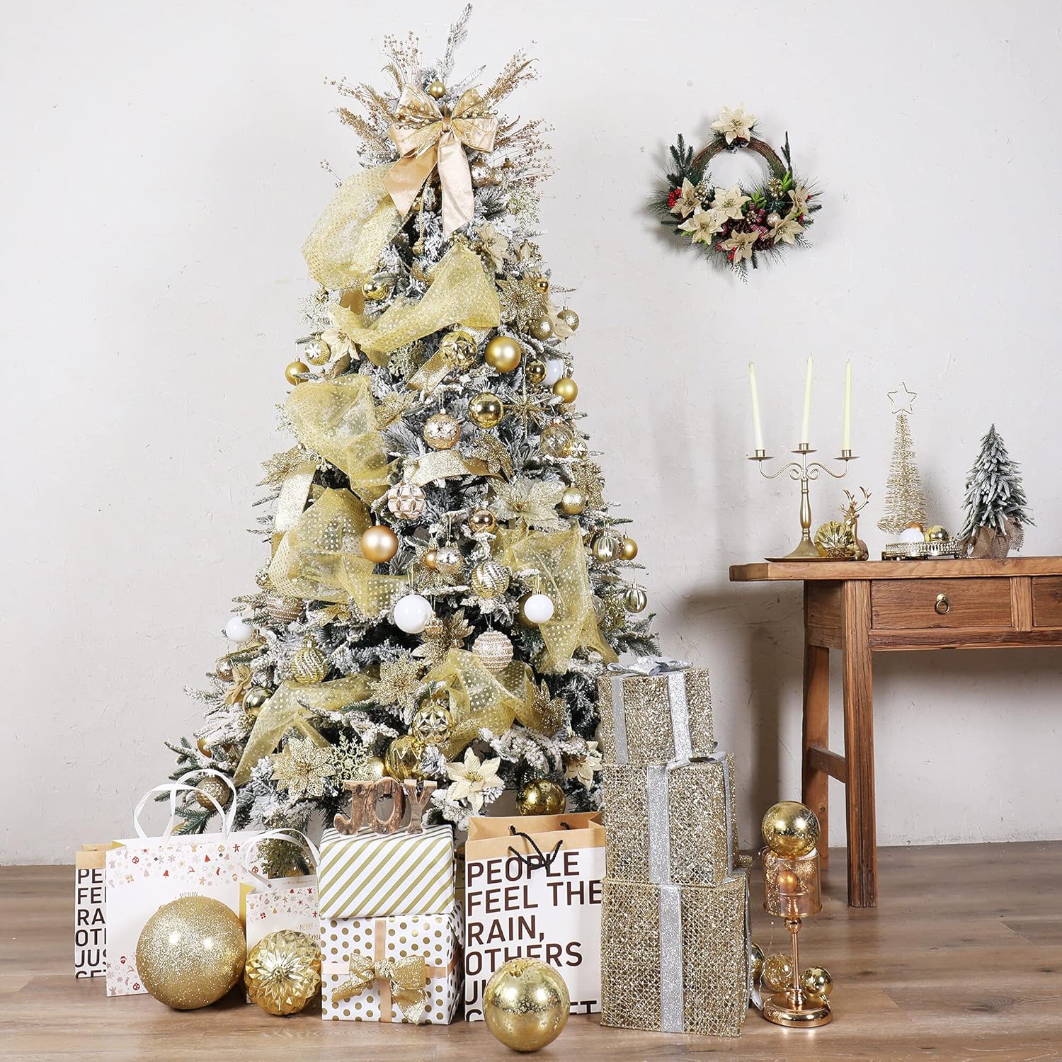 87ct Christmas Ball Ornaments Set Shatterproof Seasonal Hanging Decorations with Reusable Hand-held