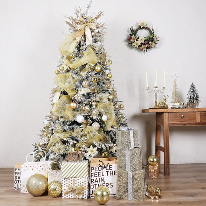 87ct Christmas Ball Ornaments Set Shatterproof Seasonal Hanging Decorations with Reusable Hand-held