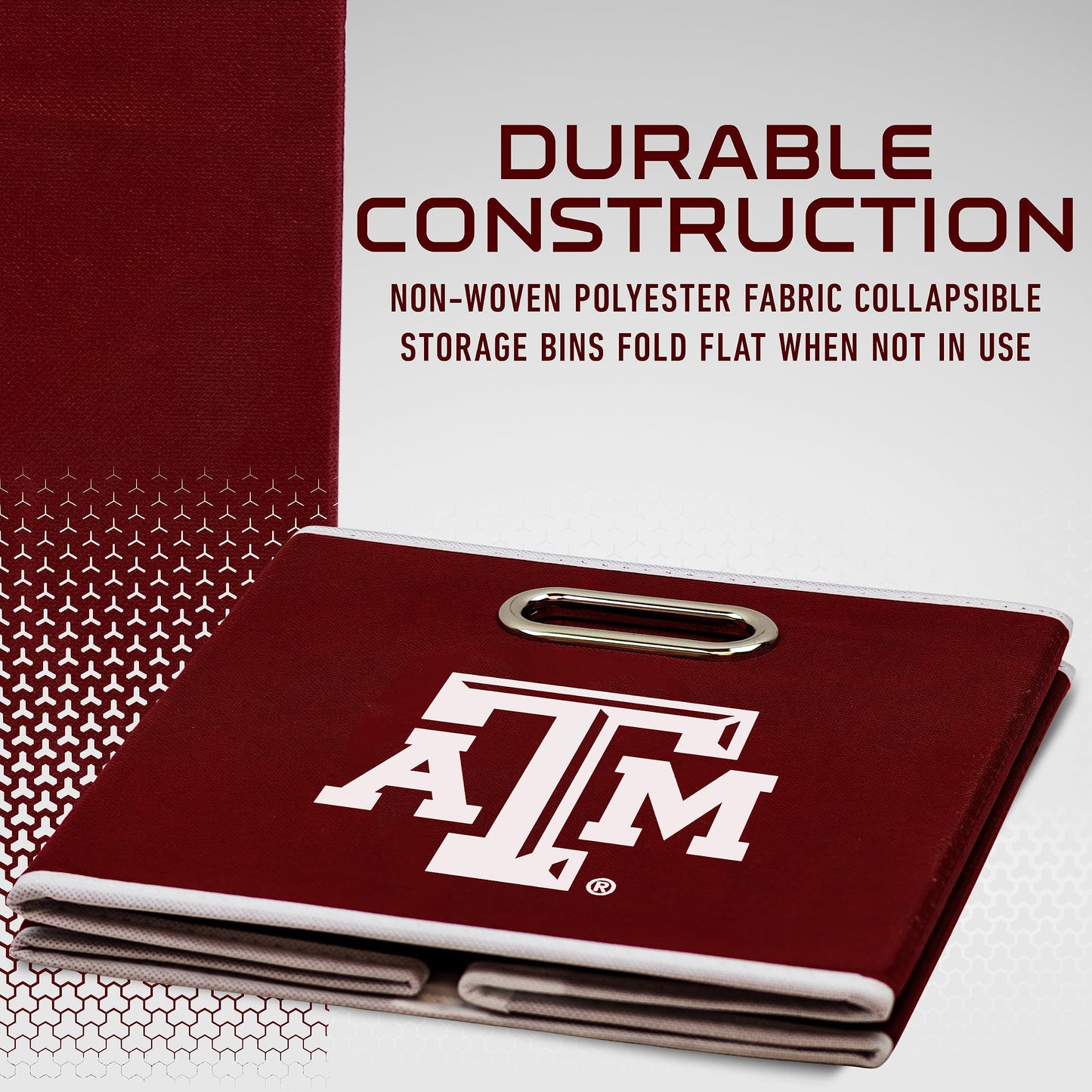 Franklin Sports NCAA Storage Bin - Cube Organizer - Texas A&M