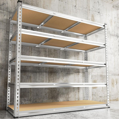 REIBII Garage Shelving, 5 Tier Storage Shelves Load 3000LBS, Adjustable Garage Shelving Heavy Duty