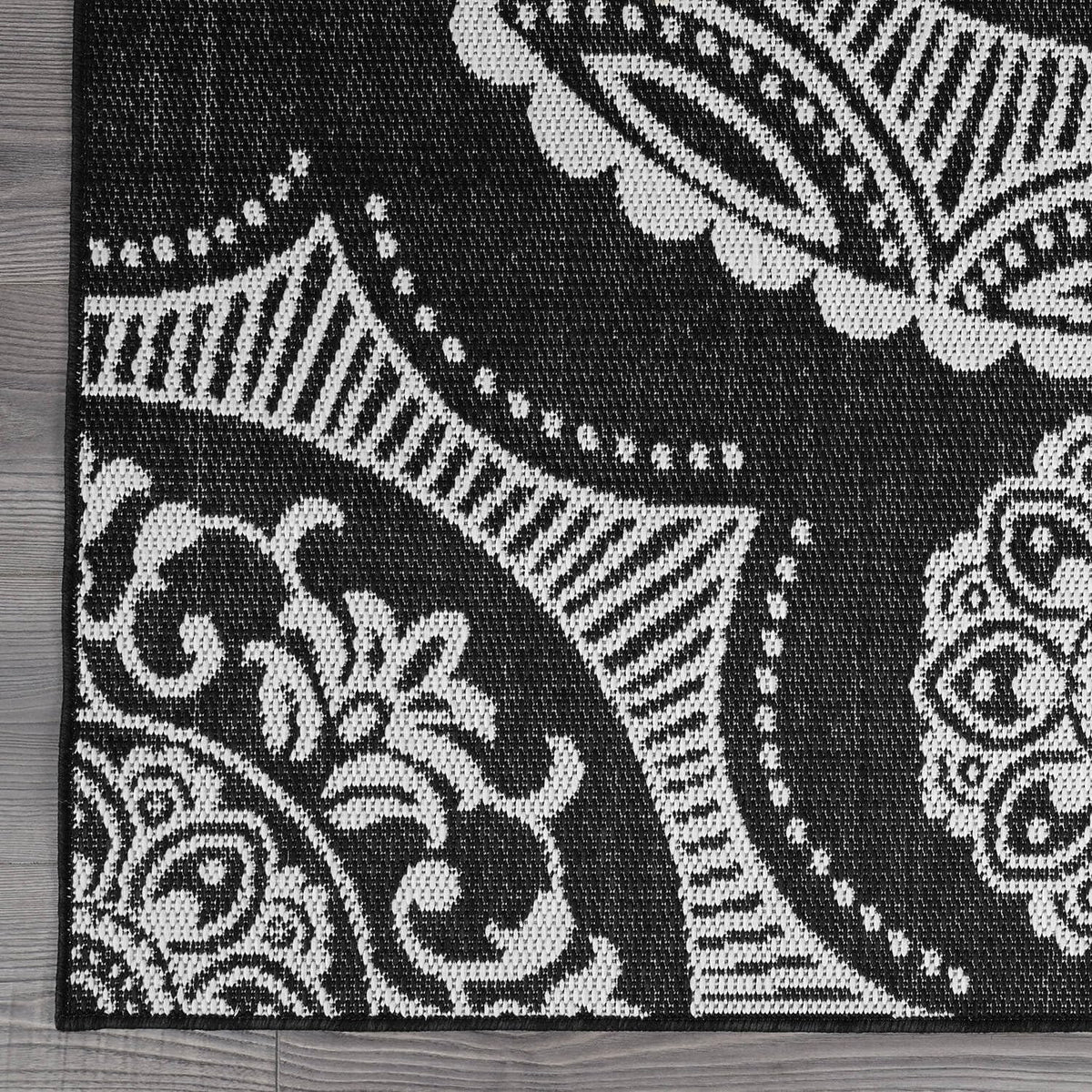 Medallion Outdoor Rug 10x14 Washable Outside Carpet for Indoor Patio Porch Waterproof Easy Cleaning