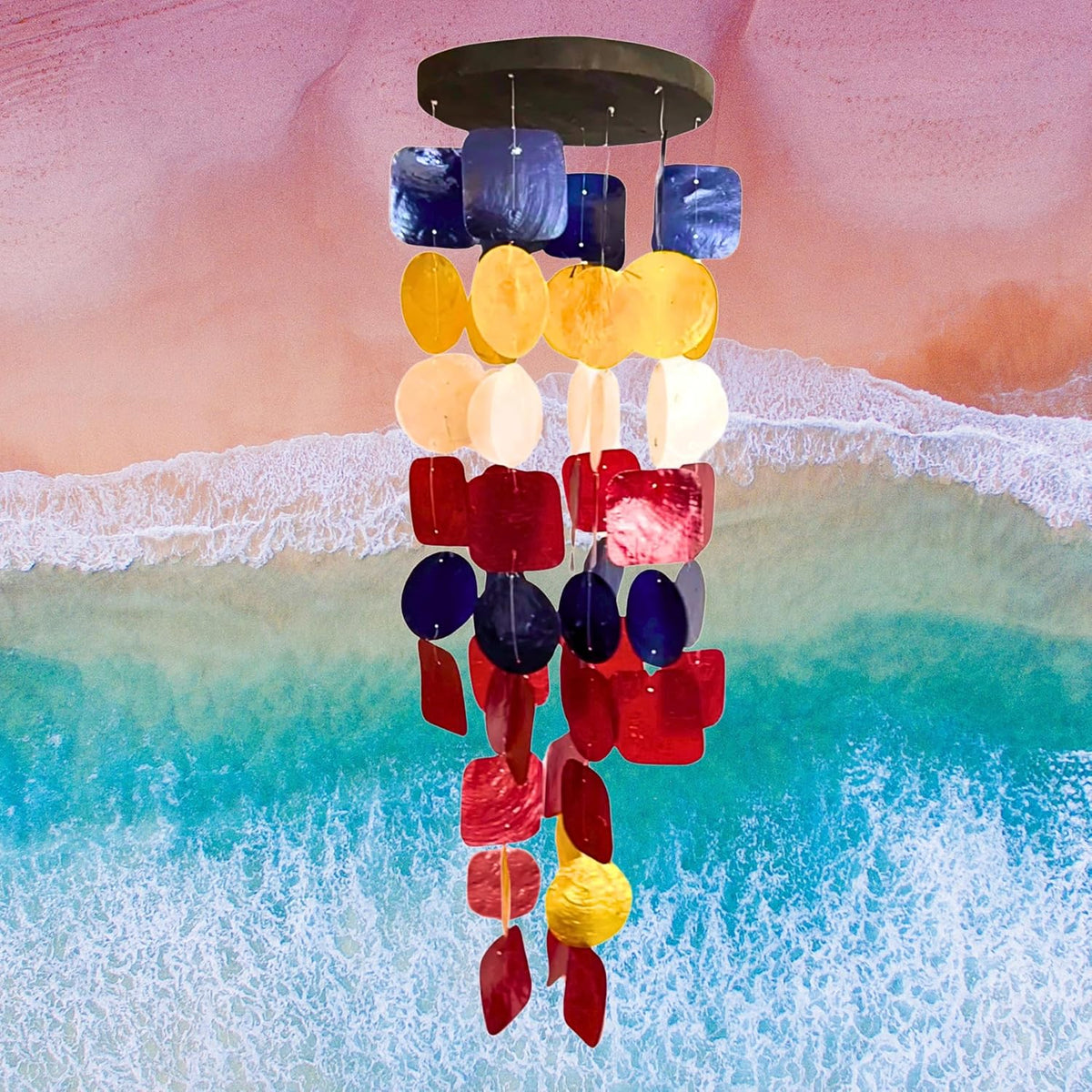 Bellaa 24872 Wind Chimes Outdoor, Garden Decorations, Musical, Indoor/Outside Windchimes, Beach