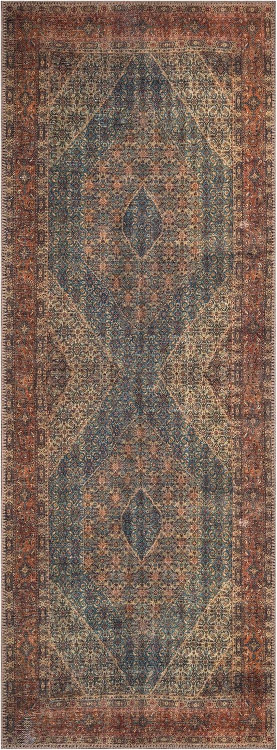 Keen Home Design 2x10 Rug - Machine Washable Runner Rug with Non-Slip Backing, Ideal for Hallway