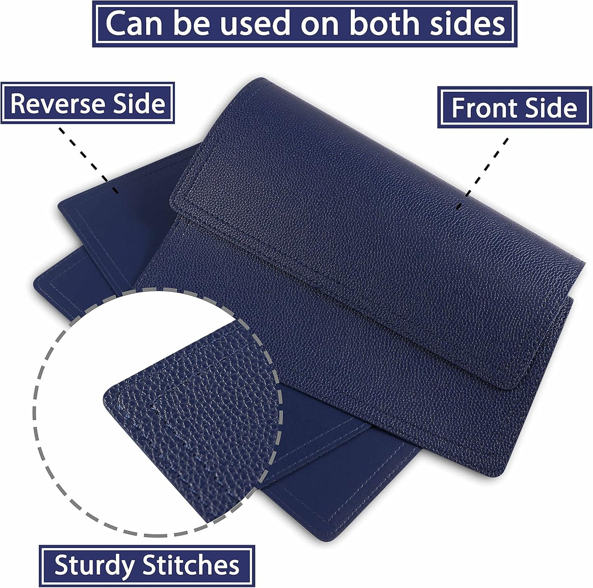 Set of 6 Faux Leather Placemats, PU Table Mats, Waterproof, Stain Resistant, Heat Resistant
