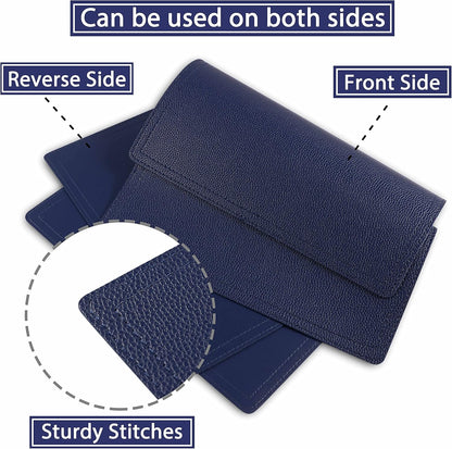 Set of 6 Faux Leather Placemats, PU Table Mats, Waterproof, Stain Resistant, Heat Resistant