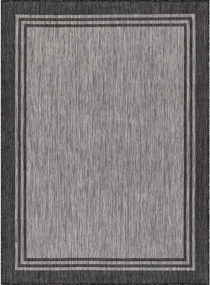 Bordered Outdoor Rug 5x7 Washable Outside Carpet for Indoor Patio Porch Waterproof Easy Cleaning