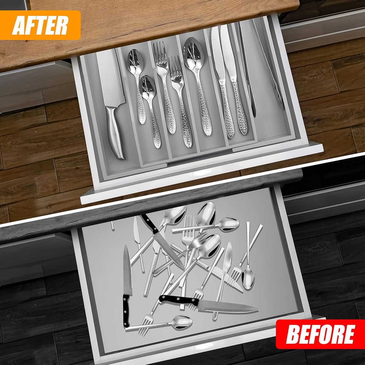 Kitchen Silverware Drawer Organizer and Storage Best Grandpa Grandfather Elder Men Father Day