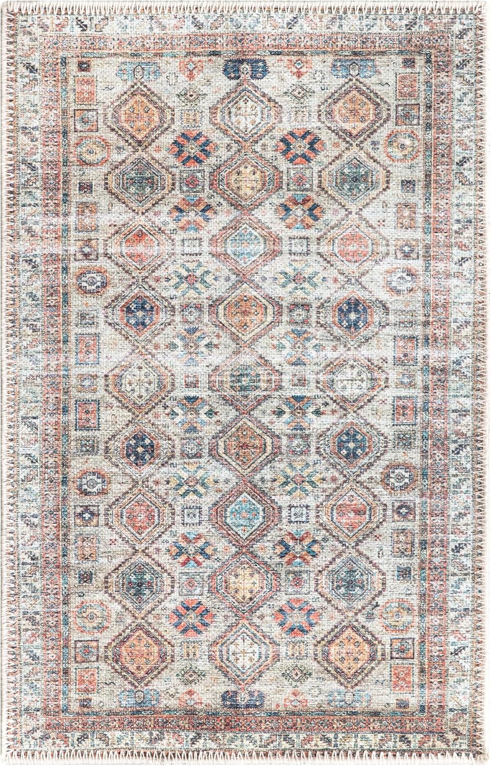 Keen Home Design 2x3 Rug - Machine Washable Entry Rug with Non-Slip Backing, Ideal for Enteryway