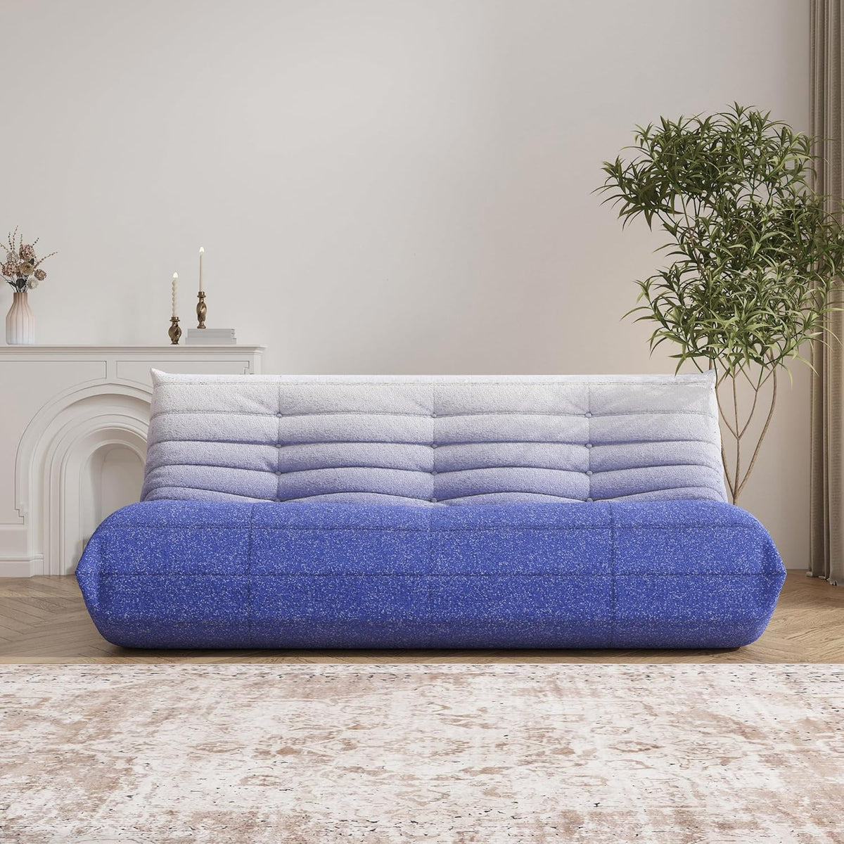 Big Bean Bag Chairs for Adults, 3 Seater Large Bean Bag Sofa, Fireside Chair Lazy Sofa Chair with