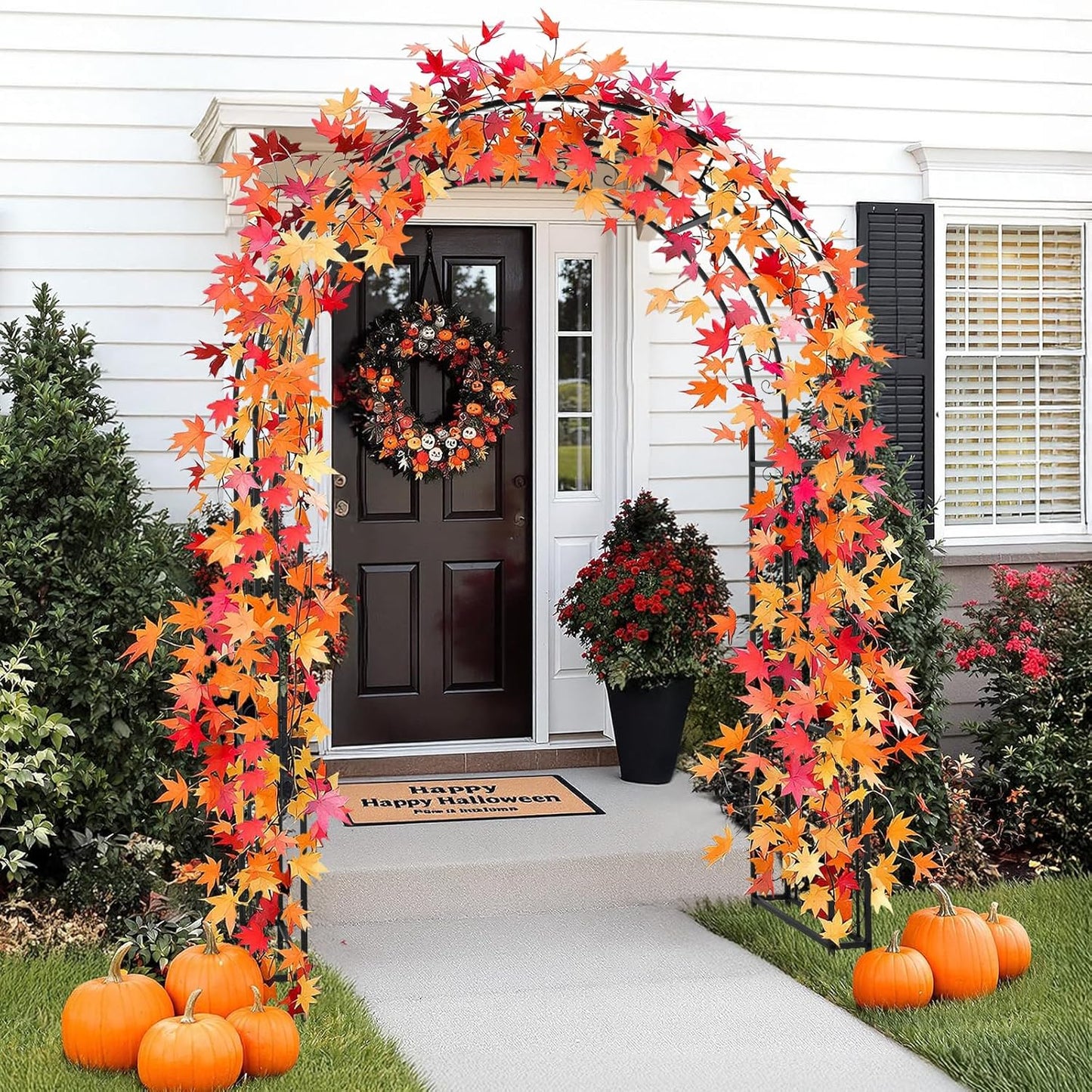 VINGLI Garden Arbor, Arch Archway for Wedding Ceremony Party, Steel Garden Trellis for Plant