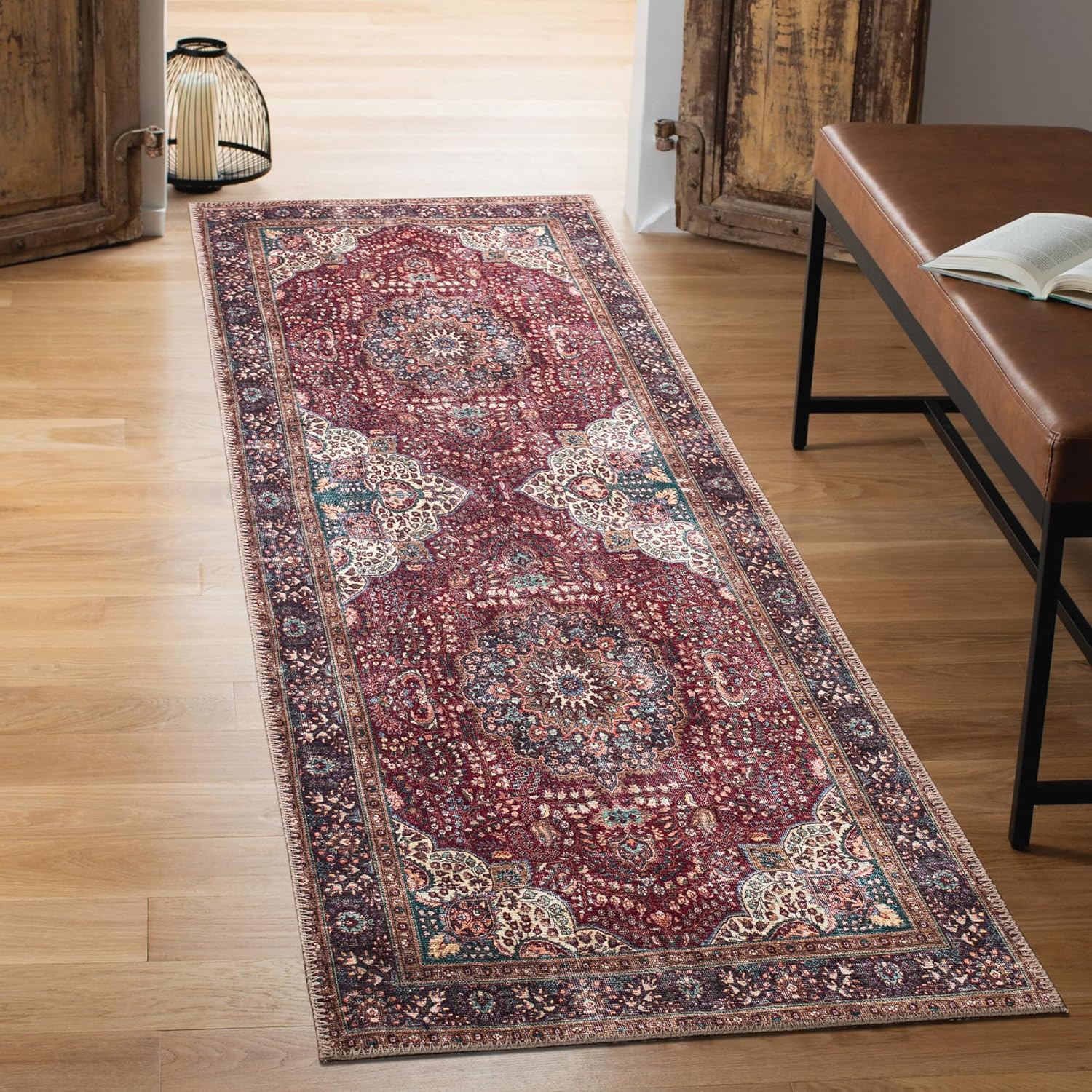 Keen Home Design 2x7 Rug - Machine Washable Runner Rug with Non-Slip Backing, Ideal for Hallway