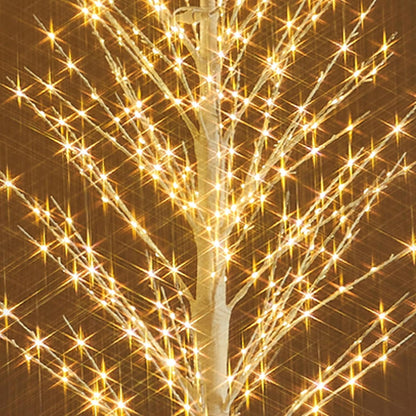 Fudios Lighted White Tree Willow 4FT 450 LED Fairy Lights, Christmas Artificial Tree Lights Plug in