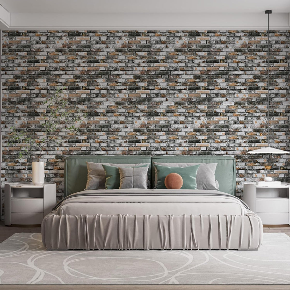 IZODEKOR 3D Stone Effect Wall Panels - Faux Stone Paneling for Living Room, Kitchen, Bathroom and