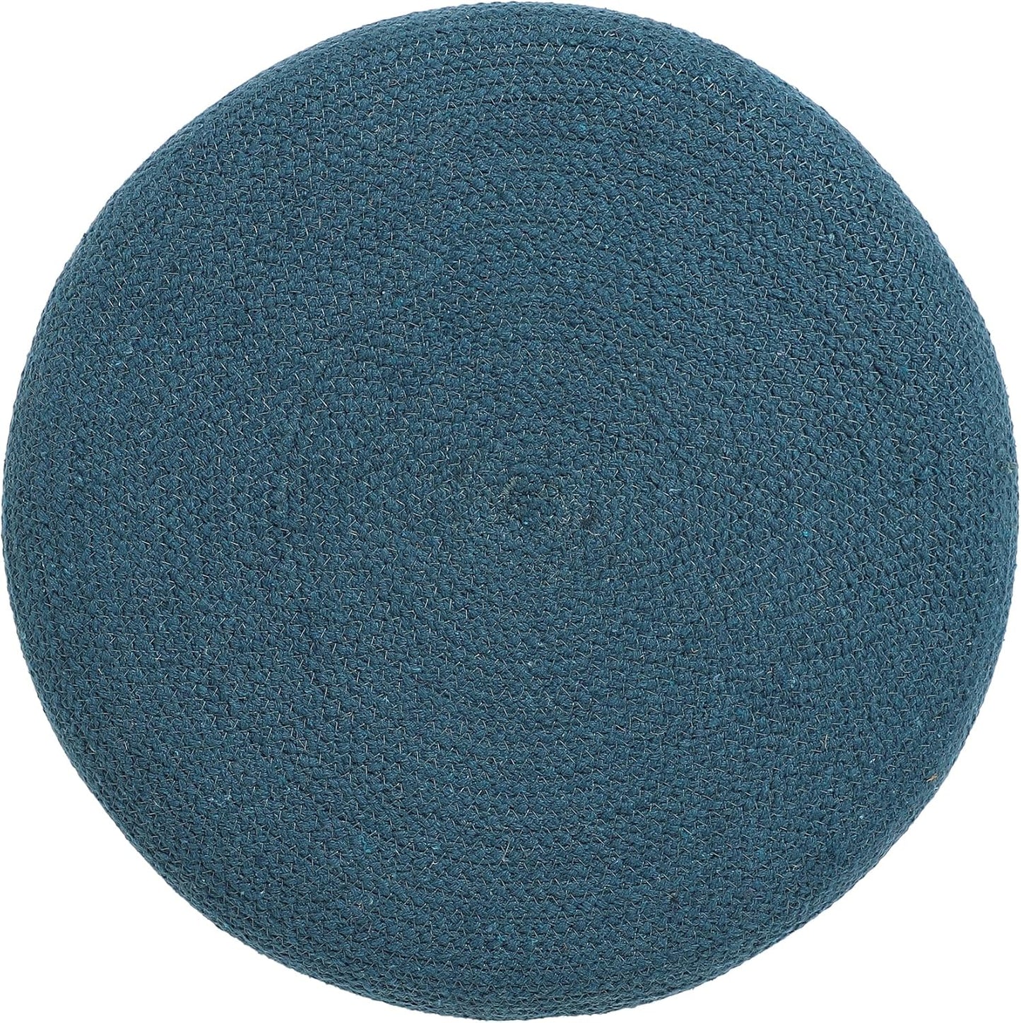 REDEARTH · Cylindrical Pouf Foot Stool Ottoman - Jute Braided Pouffe Poof Accent Sitting Footrest