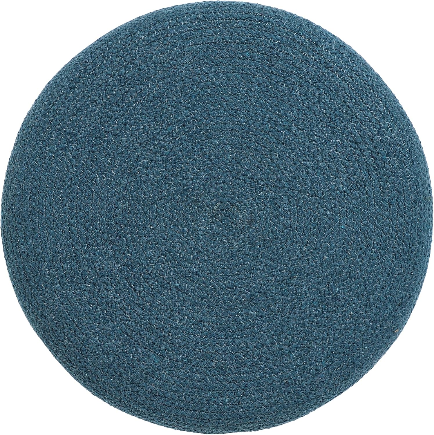 REDEARTH · Cylindrical Pouf Foot Stool Ottoman - Jute Braided Pouffe Poof Accent Sitting Footrest