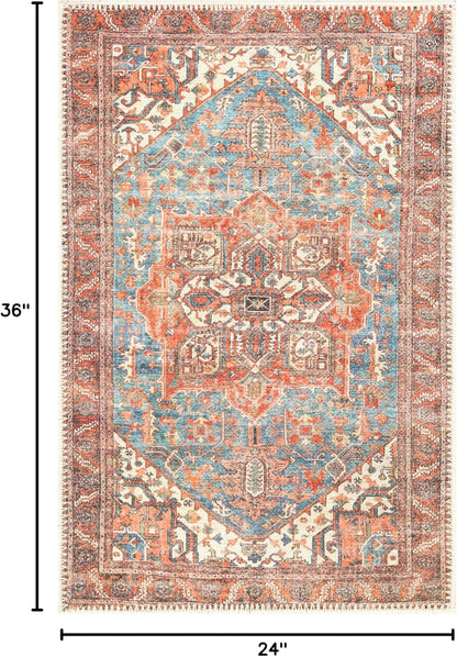Keen Home Design 2x3 Rug - Machine Washable Entry Rug with Non-Slip Backing, Ideal for Enteryway