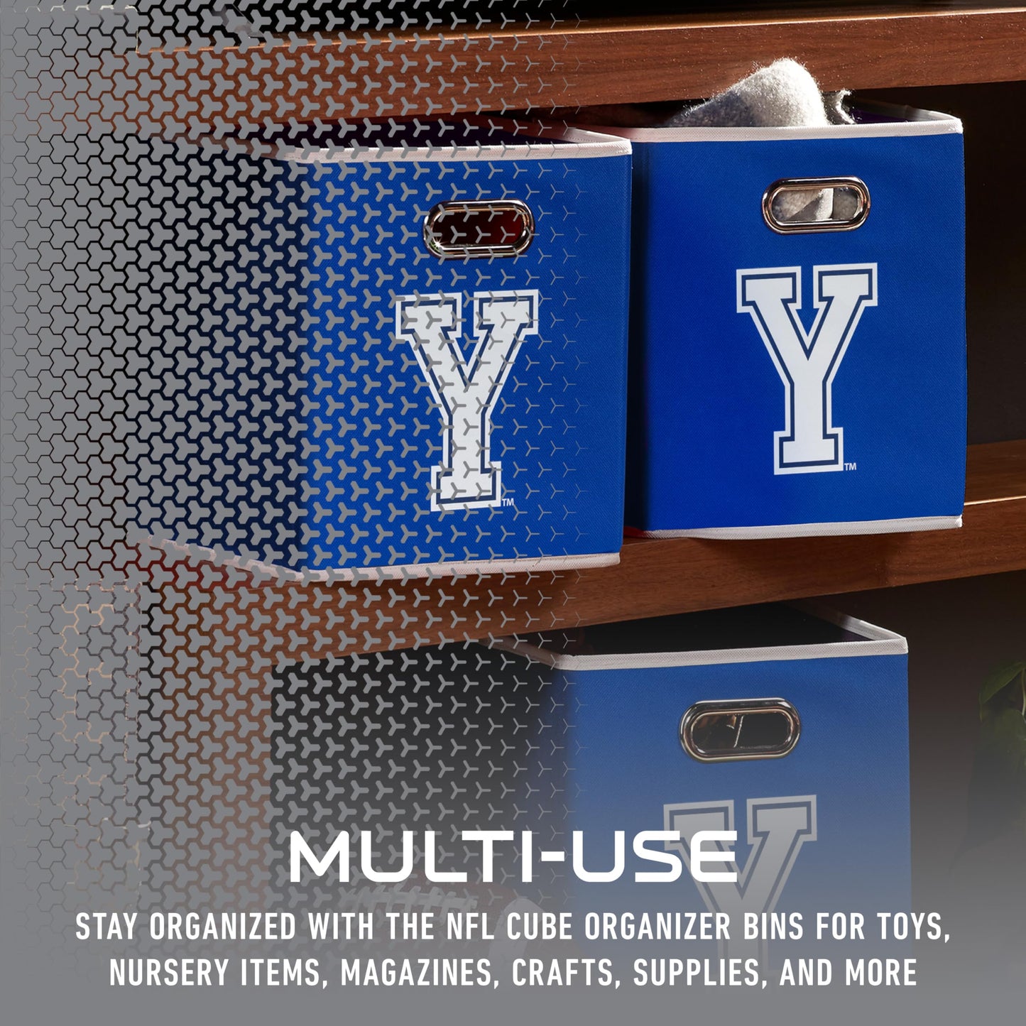 Franklin Sports NCAA Storage Bin - Cube Organizer - BYU